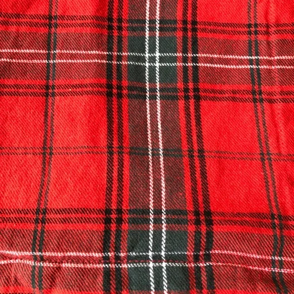 Set of 2 Williams Sonoma Home tartan plaid euro shams linen cotton preppy lodge - Picture 2 of 5